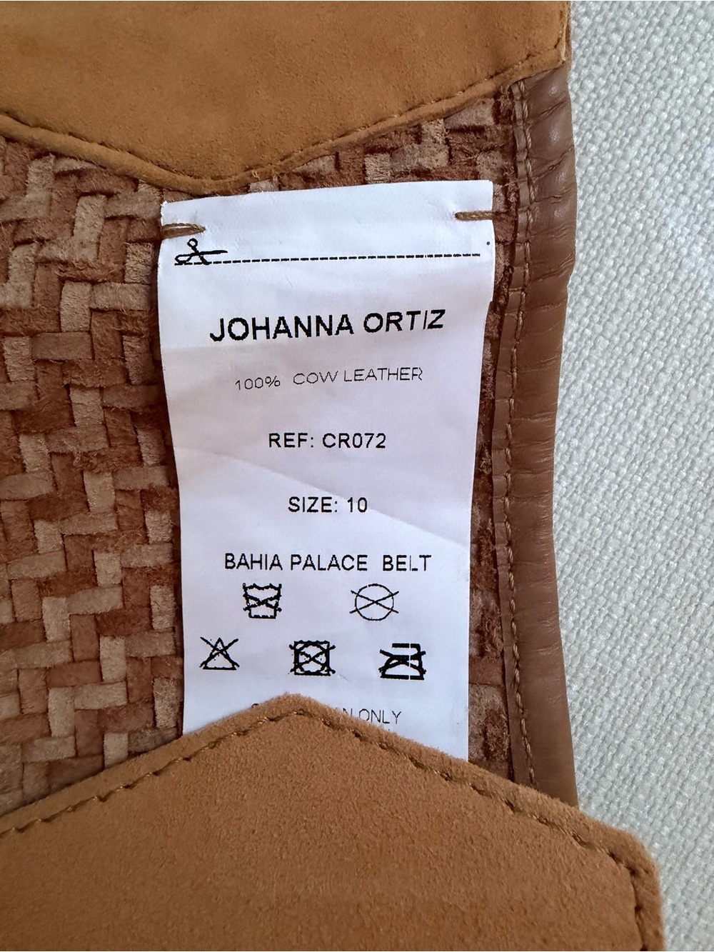 Johanna Ortiz Woven Braided Belt in Warm Tan and Honey - Picture 4 of 8